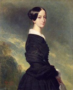 Portret van Francisca Caroline de Braganca (1824-98) 1844